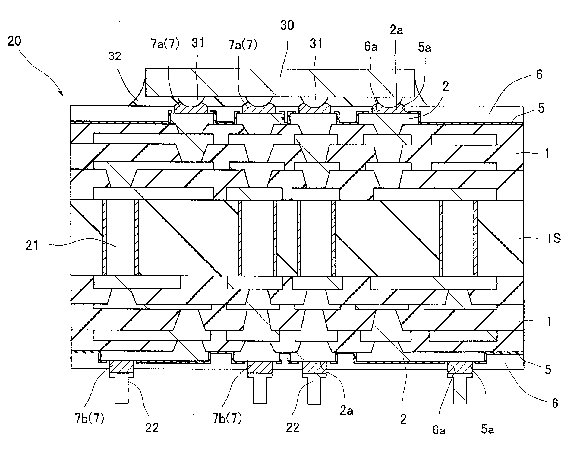 Method of manufacturing a semiconductor package and semiconductor package having an electrode pad with a small pitch