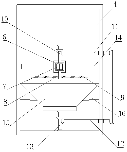Mechanical filtering device integrating filtering and extracting and provided with clamping structure