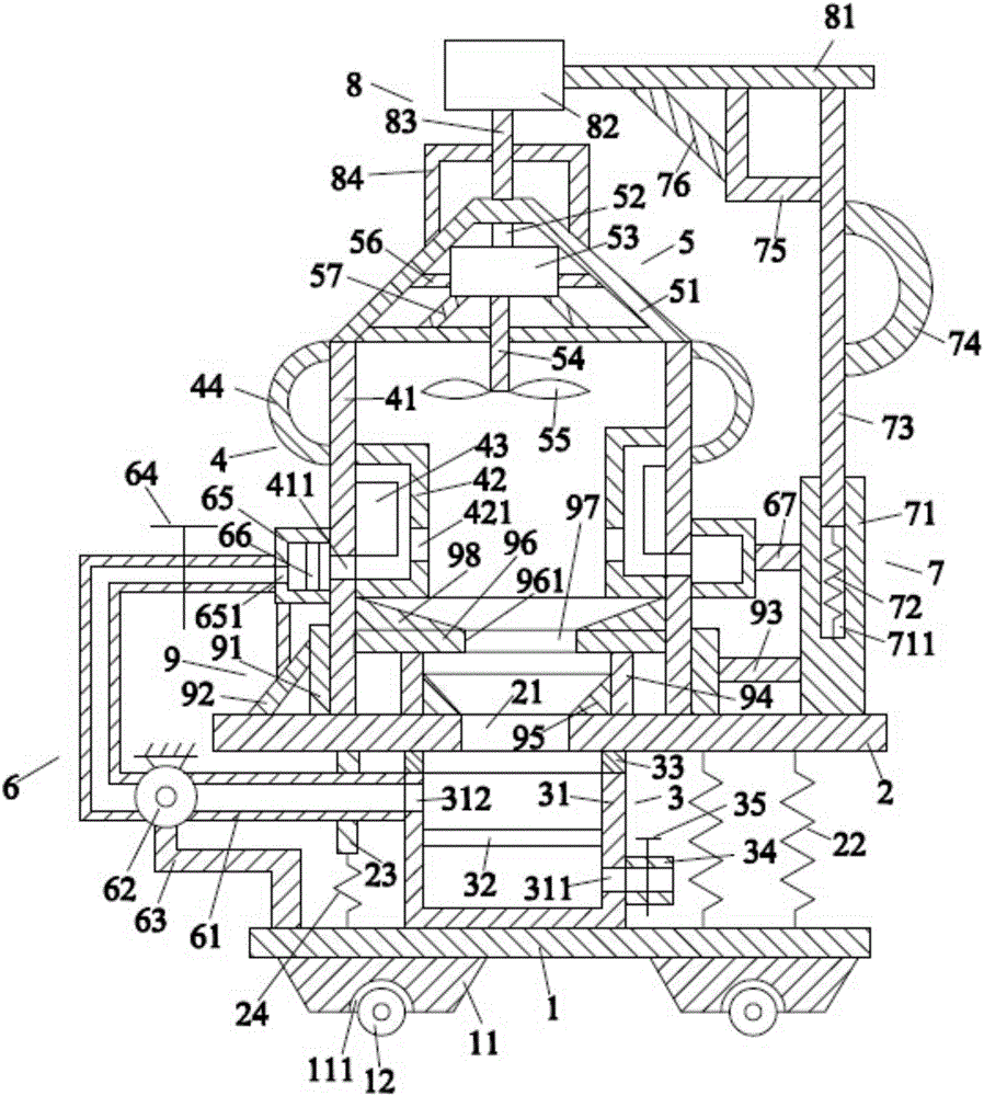Sludge filtering and drying purification treatment system