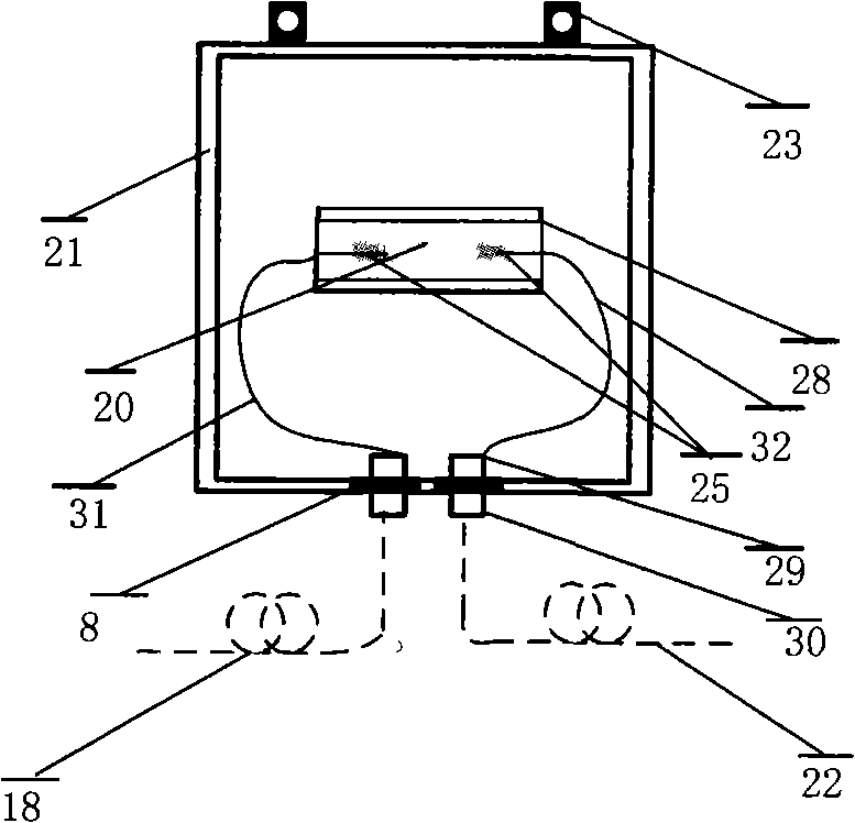 Instrument and method for real time monitoring optical fibre distributed multi-point mash gas