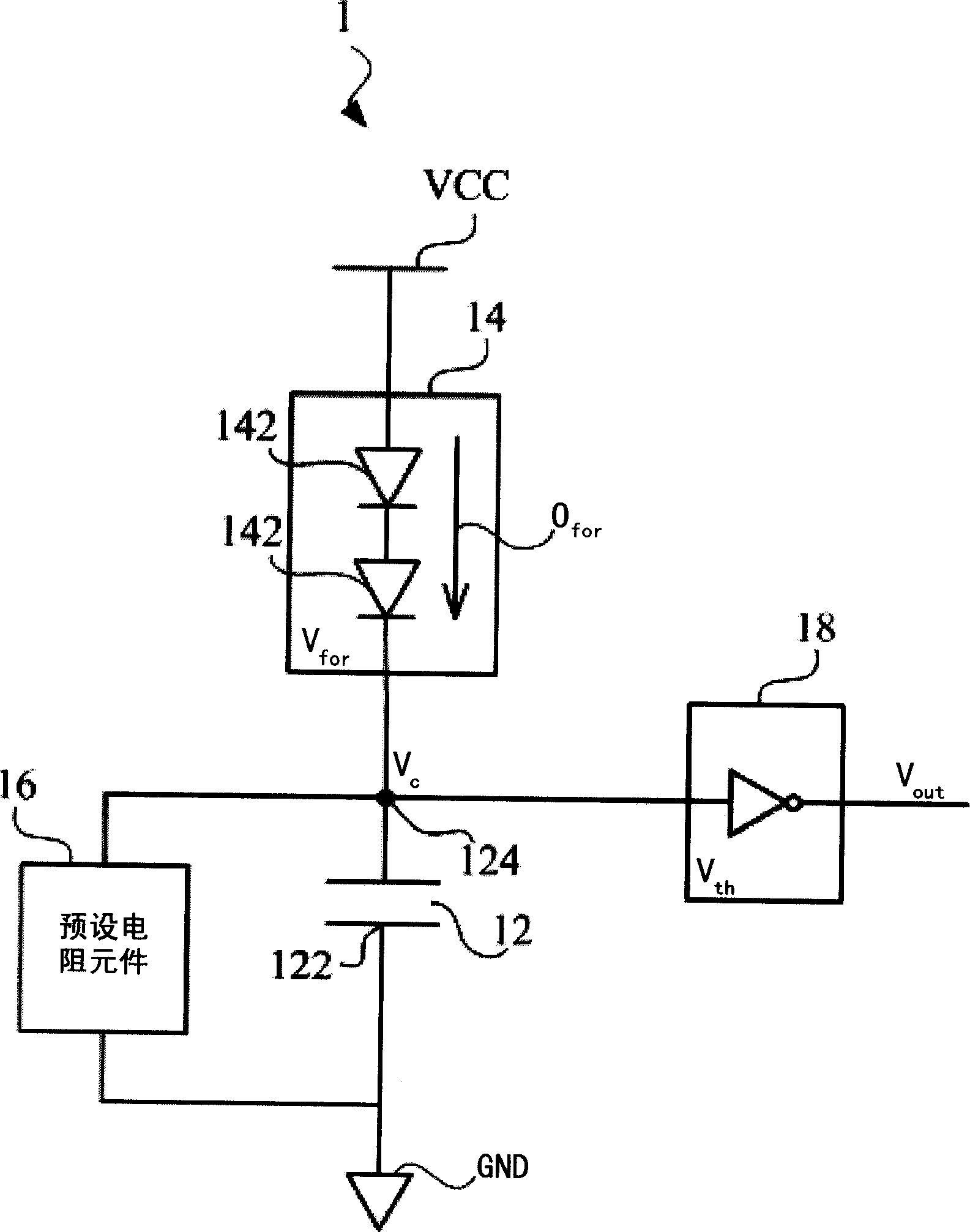 Instantaneous voltage detetion circuit