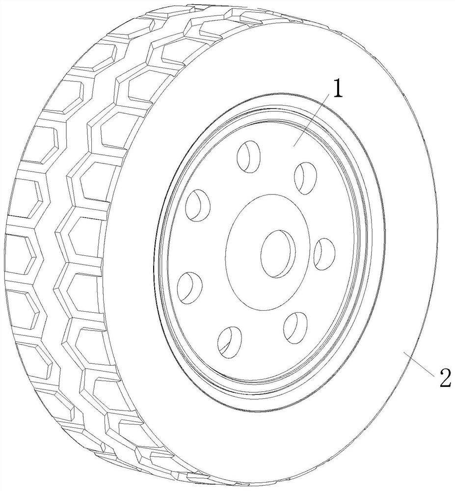 Preparation process of self-repairing safety tire