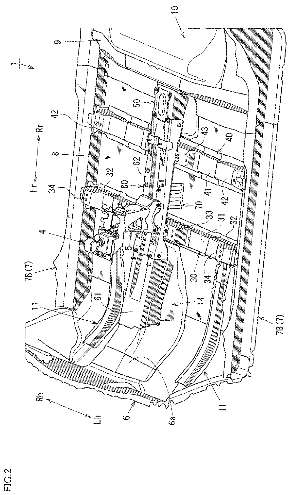 Lower vehicle-body structure of electric vehicle