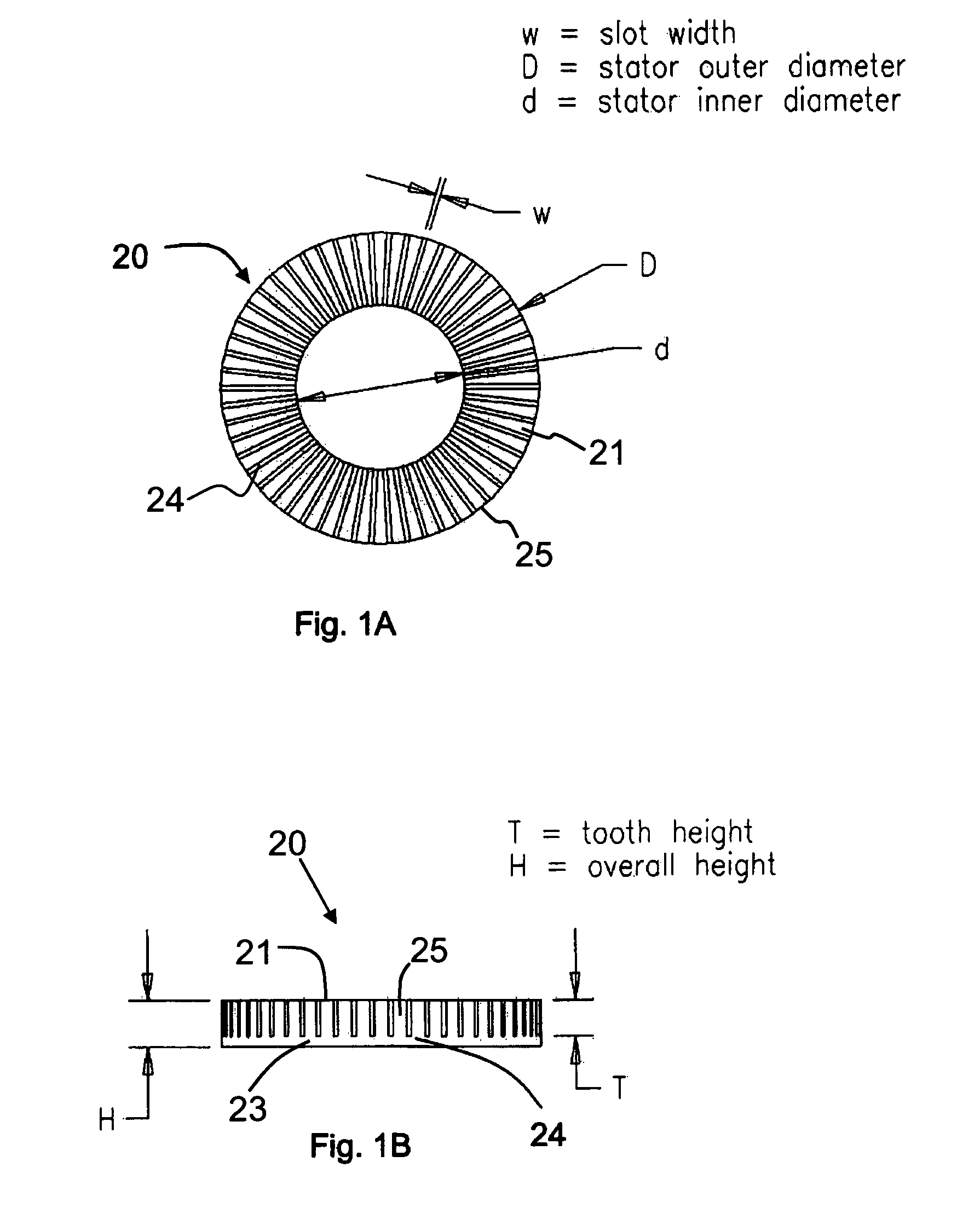 Stator coil arrangement for an axial airgap electric device including low-loss materials
