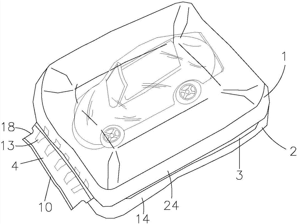 Buffer inflating packing structure