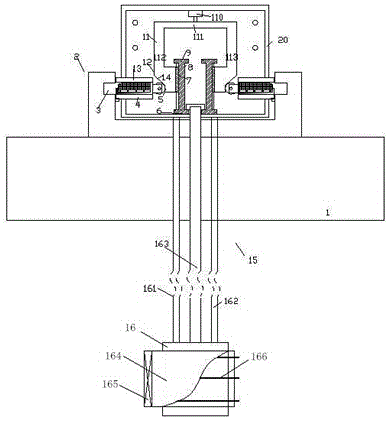 Building material lifting device cooled through fan