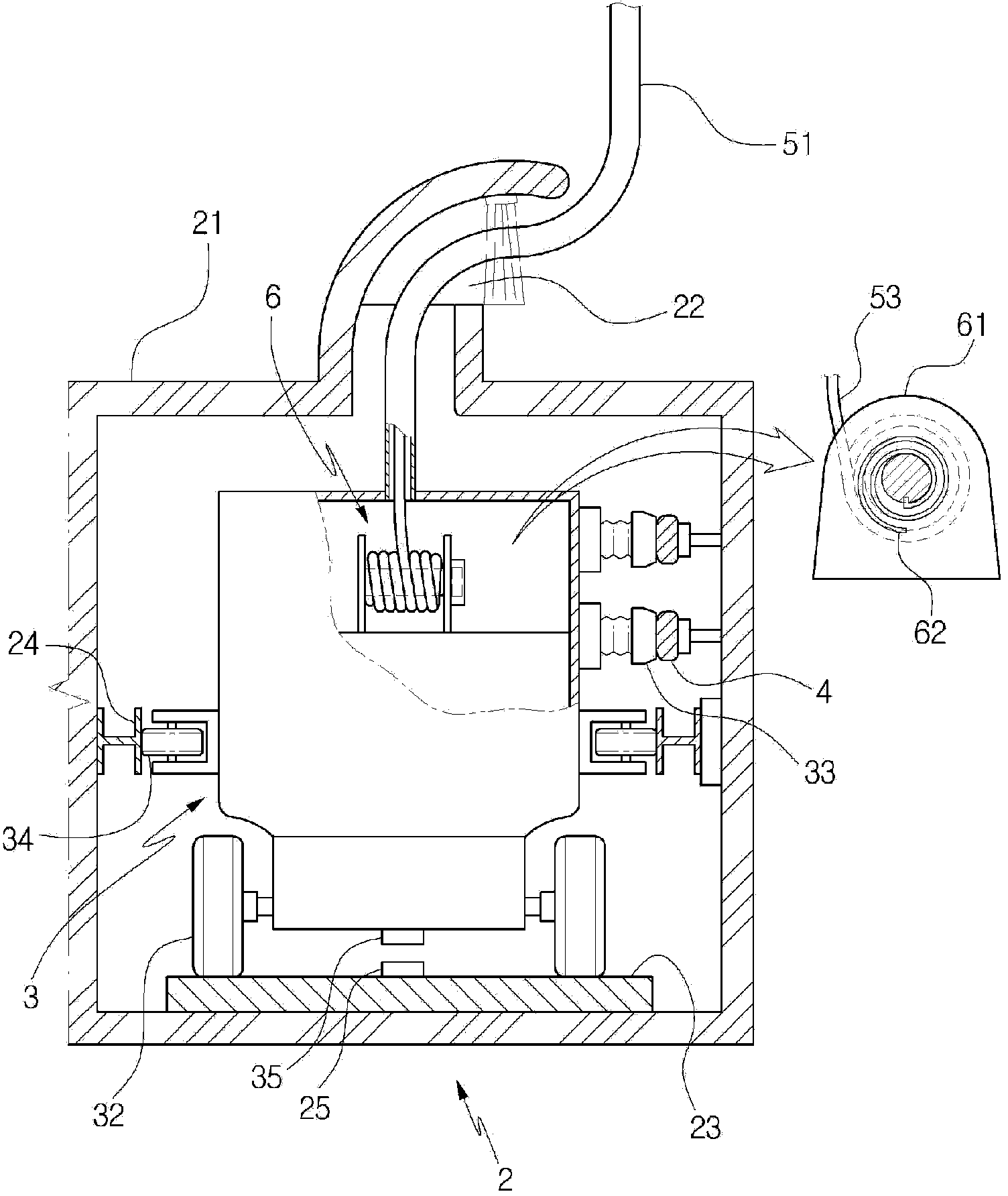 Charging device for electric car