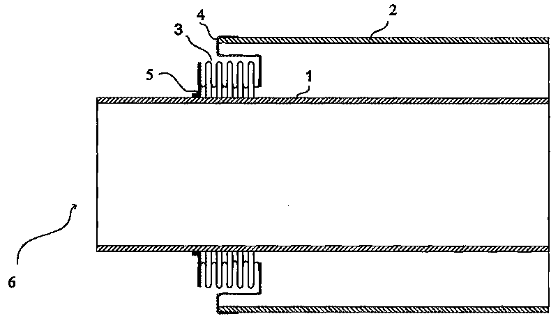 Expansion compensation device of solar evacuated collector tube and processing technology thereof