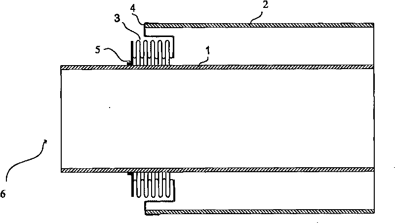 Expansion compensation device of solar evacuated collector tube and processing technology thereof