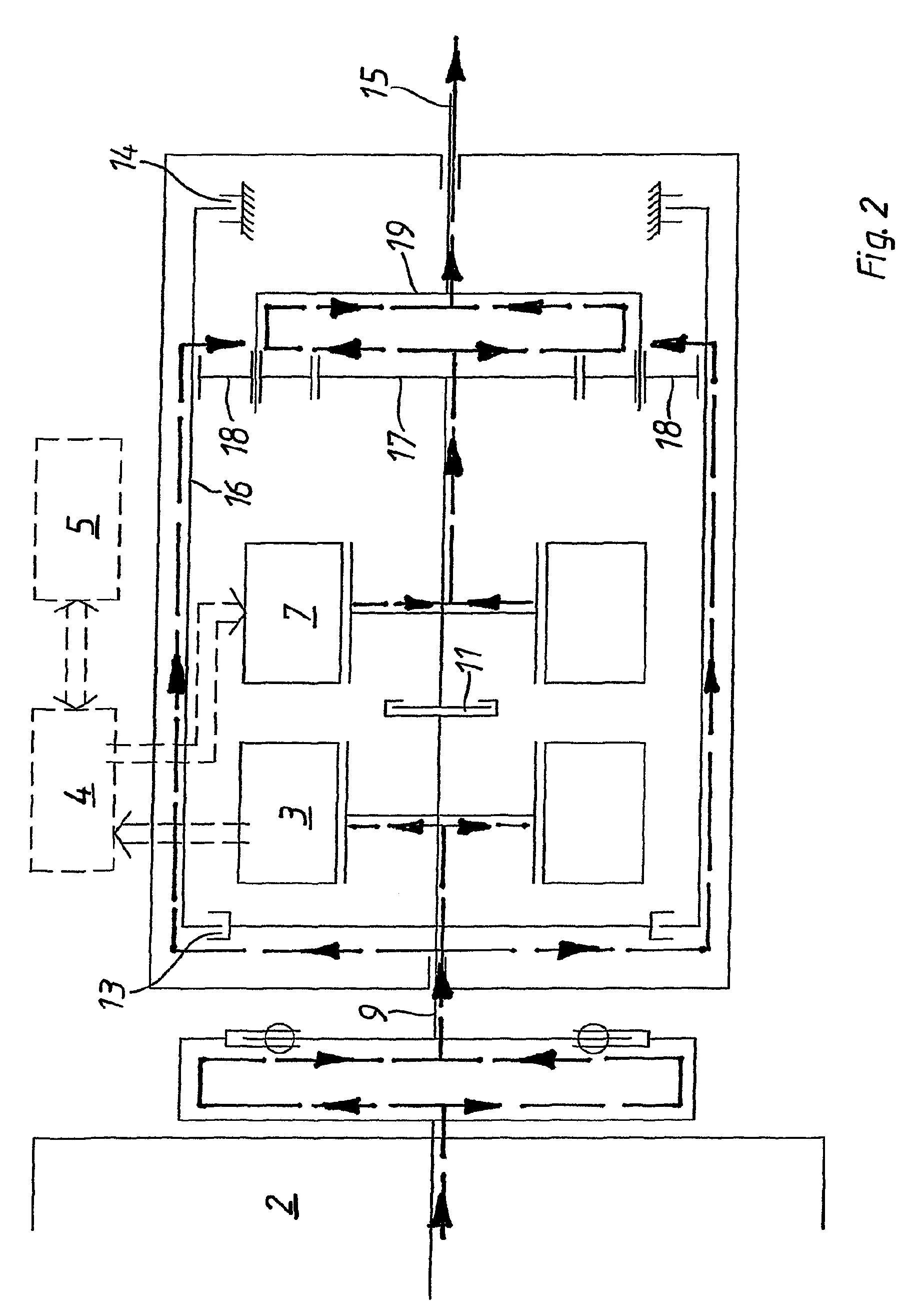 Hybrid drive for vehicles and method for controlling a transmission for a hybrid drive