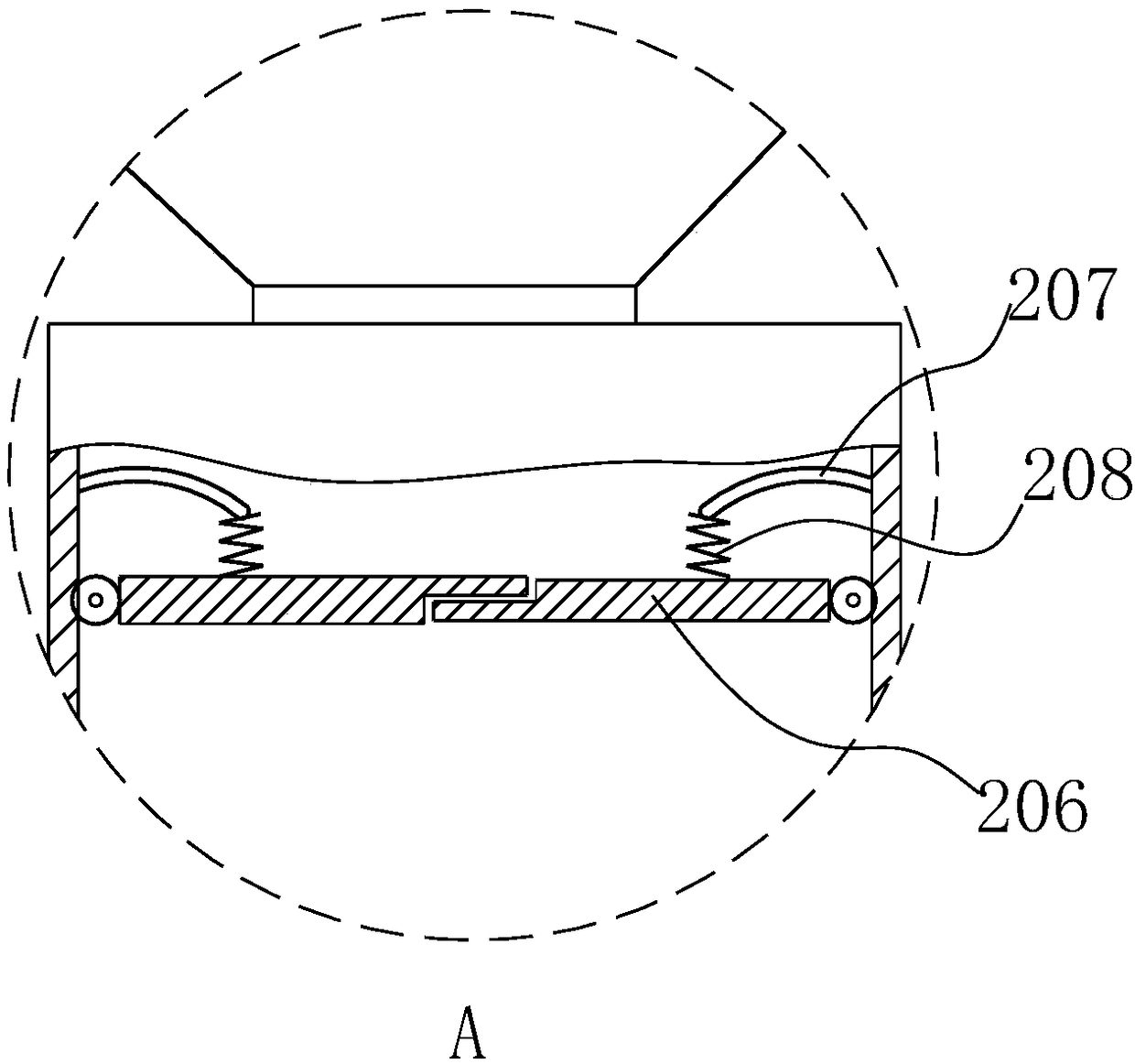 Grain scrabbling device for grain collecting vehicle and method for operating grain scrabbling device