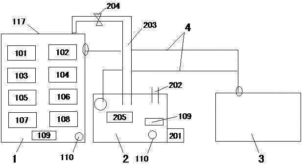 Efficient water permeable concrete permeability electronic detector and operation method thereof