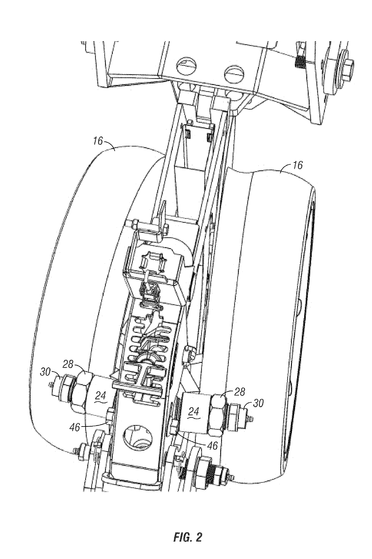 Row planter with adjustable gauge wheels