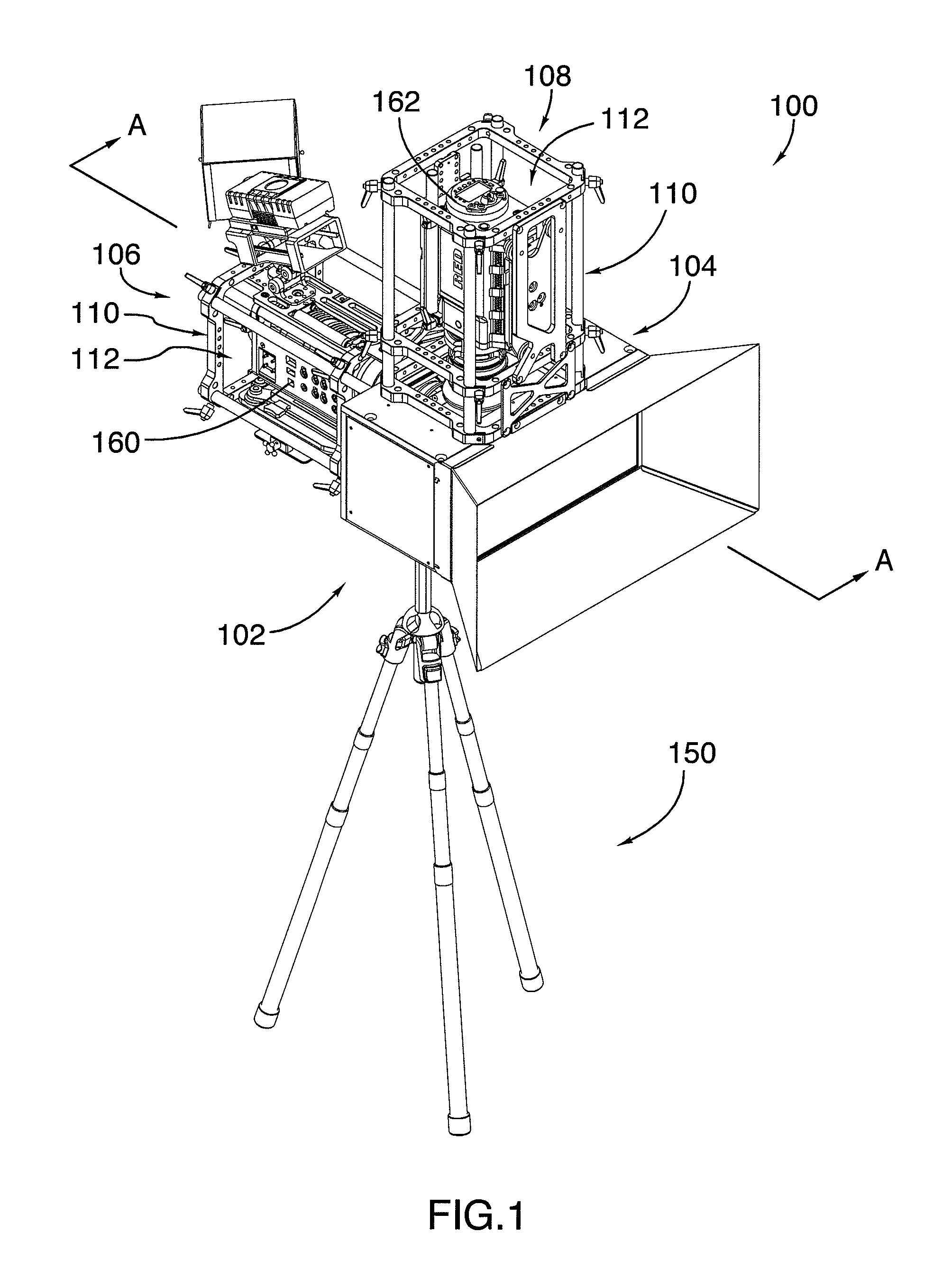 Frame structure for stereoscopic imaging