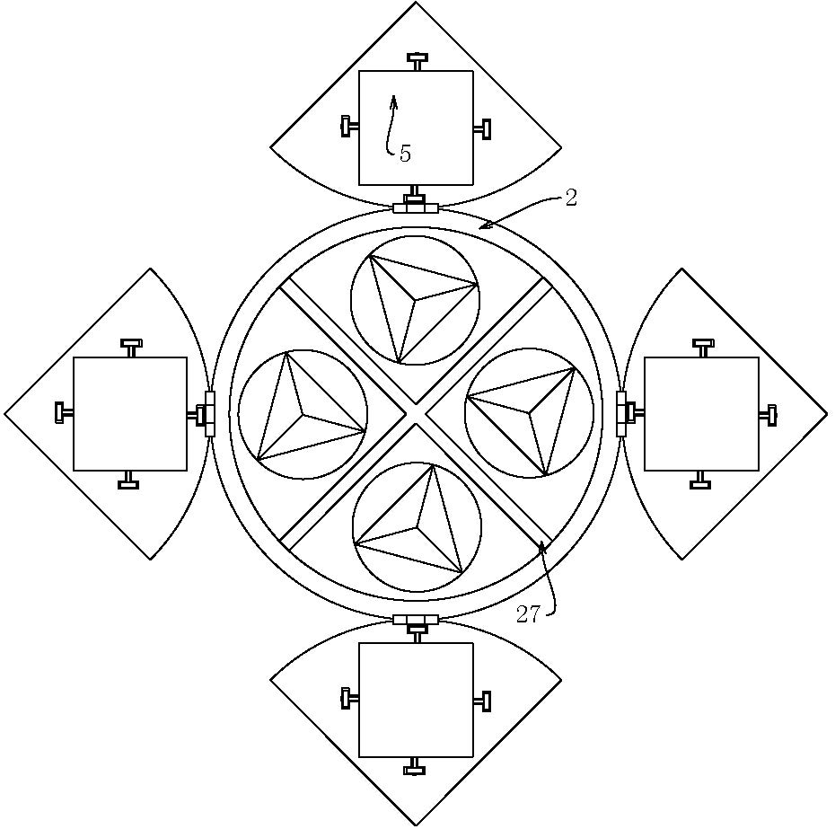 All-position art design works display device