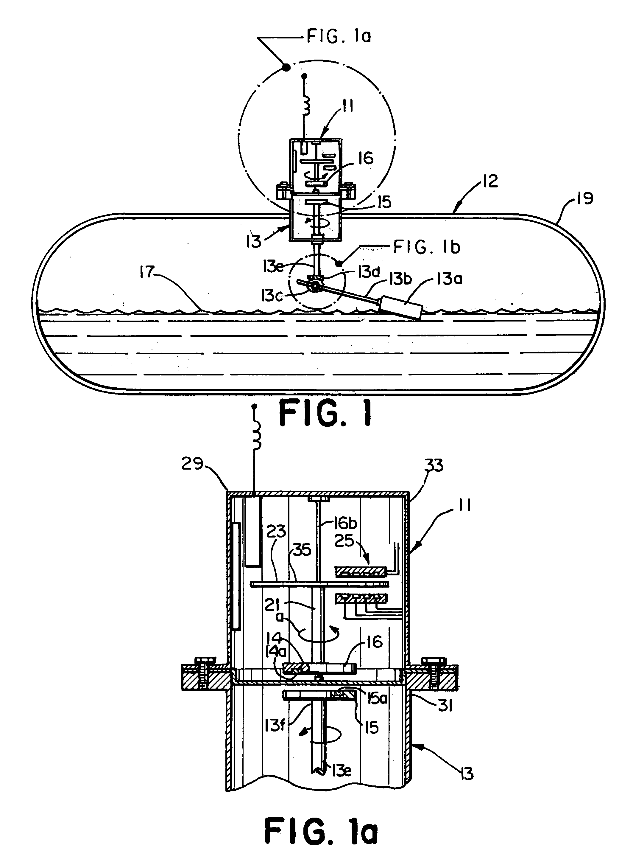 Remote liquid level gauge for remote sensing, system for employing the gauge and method of use
