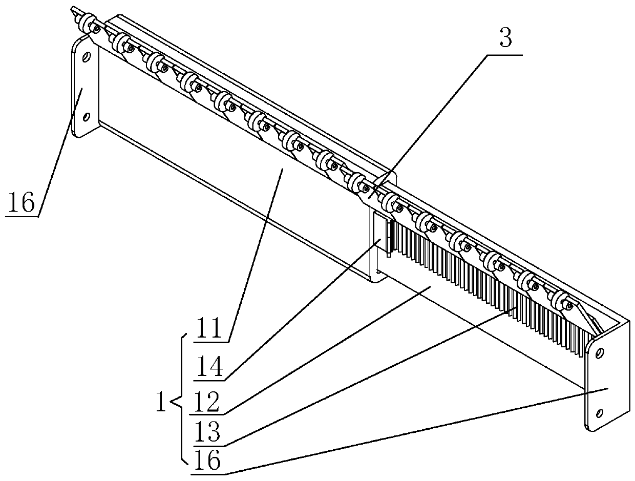 Rear-end gap leakage-proof device in rear-mounted drawer