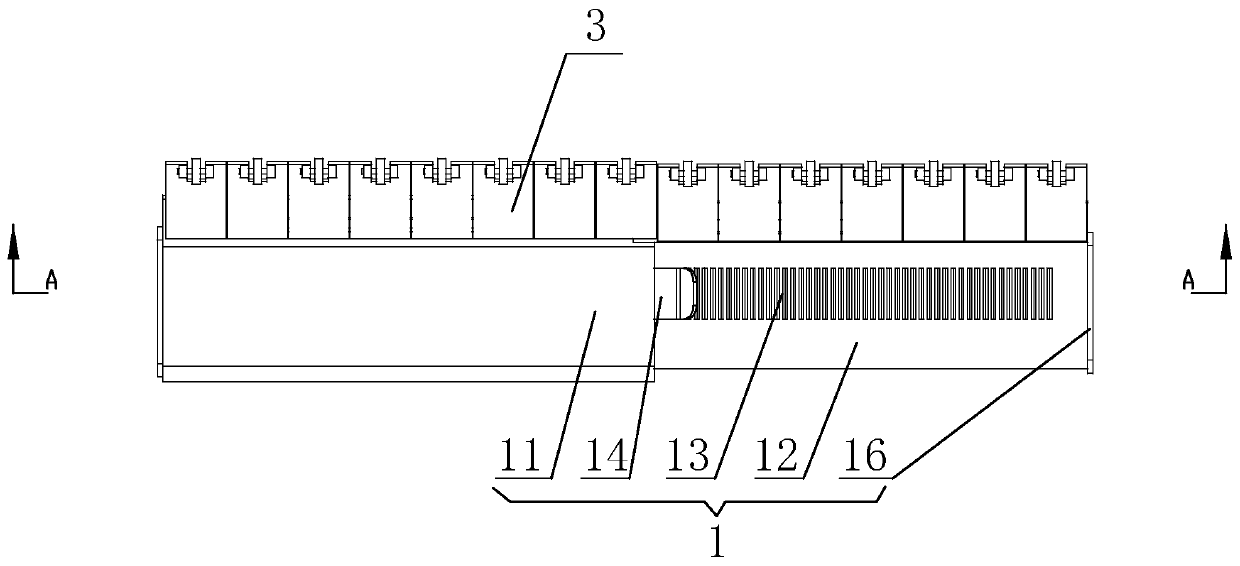 Rear-end gap leakage-proof device in rear-mounted drawer