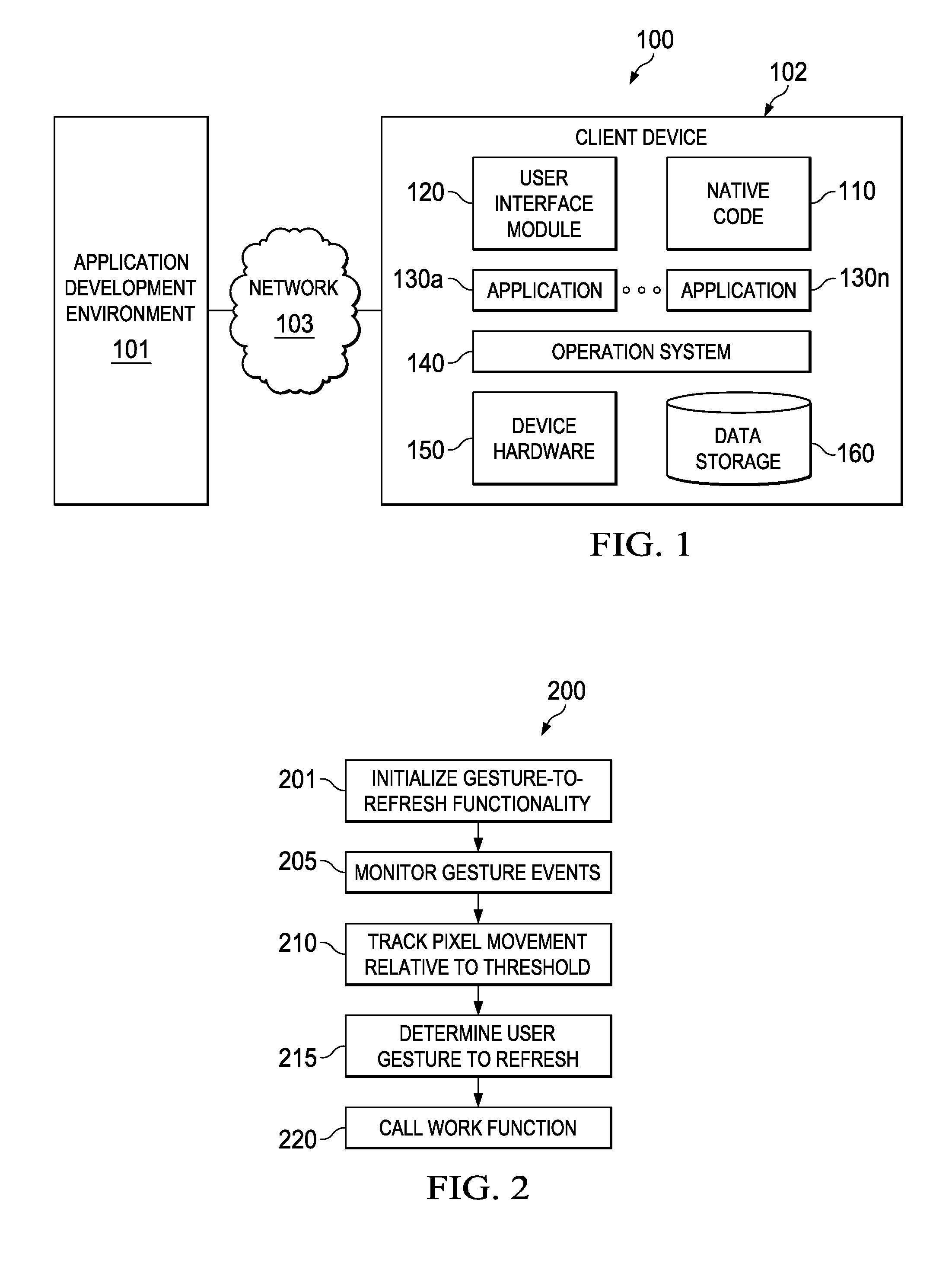 Threshold-based draggable gesture system and method for triggering events