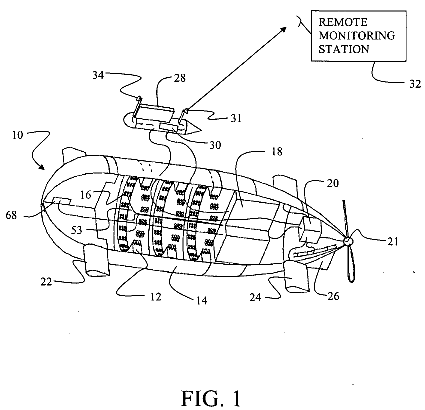 Unmanned underwater vehicl integrated radiation detection system