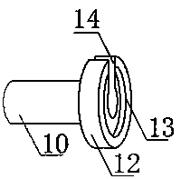 Colored spun yarn cleaning and dust removing device