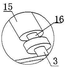 Colored spun yarn cleaning and dust removing device