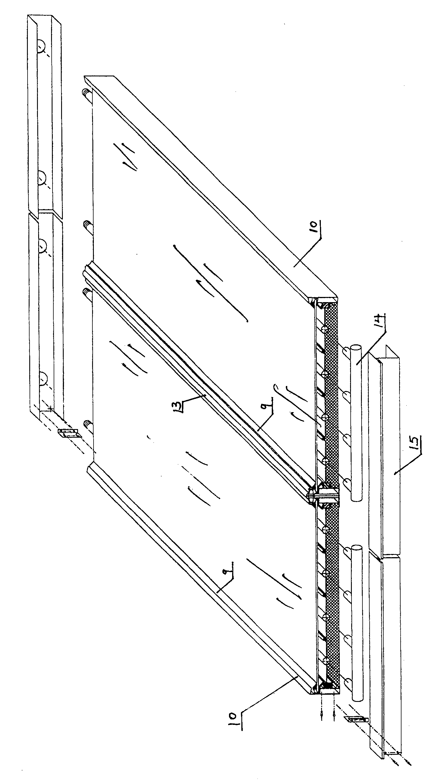 Multi-purpose building element board having solar energy collection function