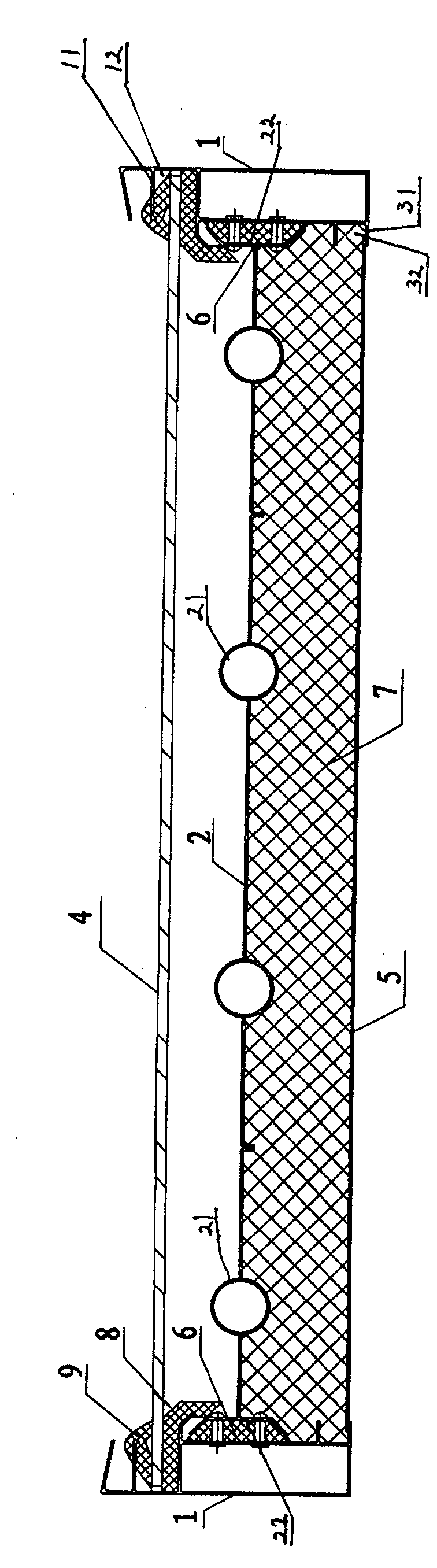 Multi-purpose building element board having solar energy collection function