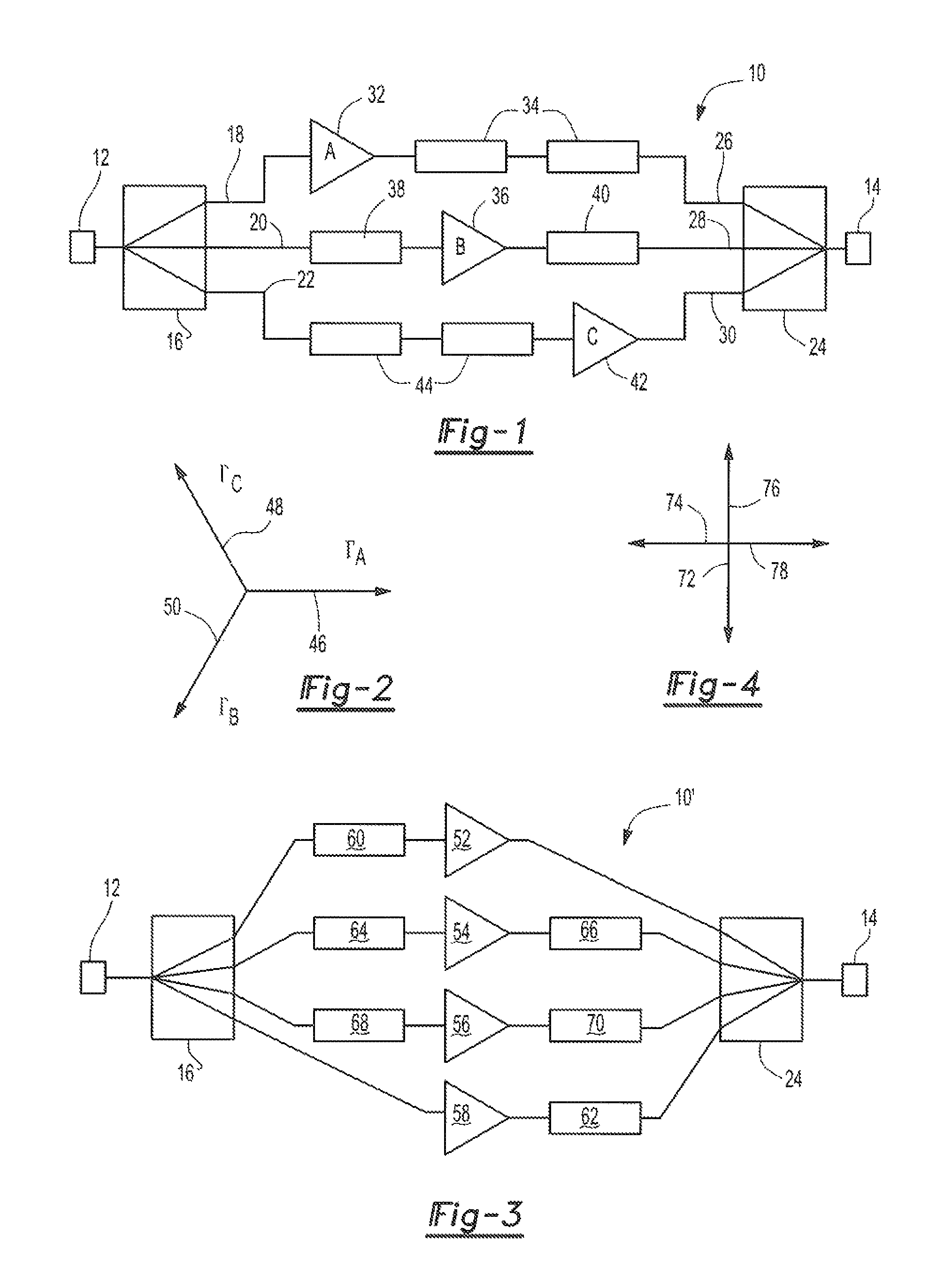 Power dividing and power combining circuits