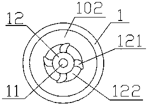 Purification device for wastewater treatment