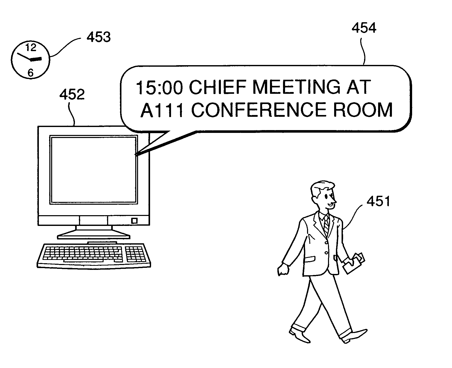Notification apparatus and method therefor
