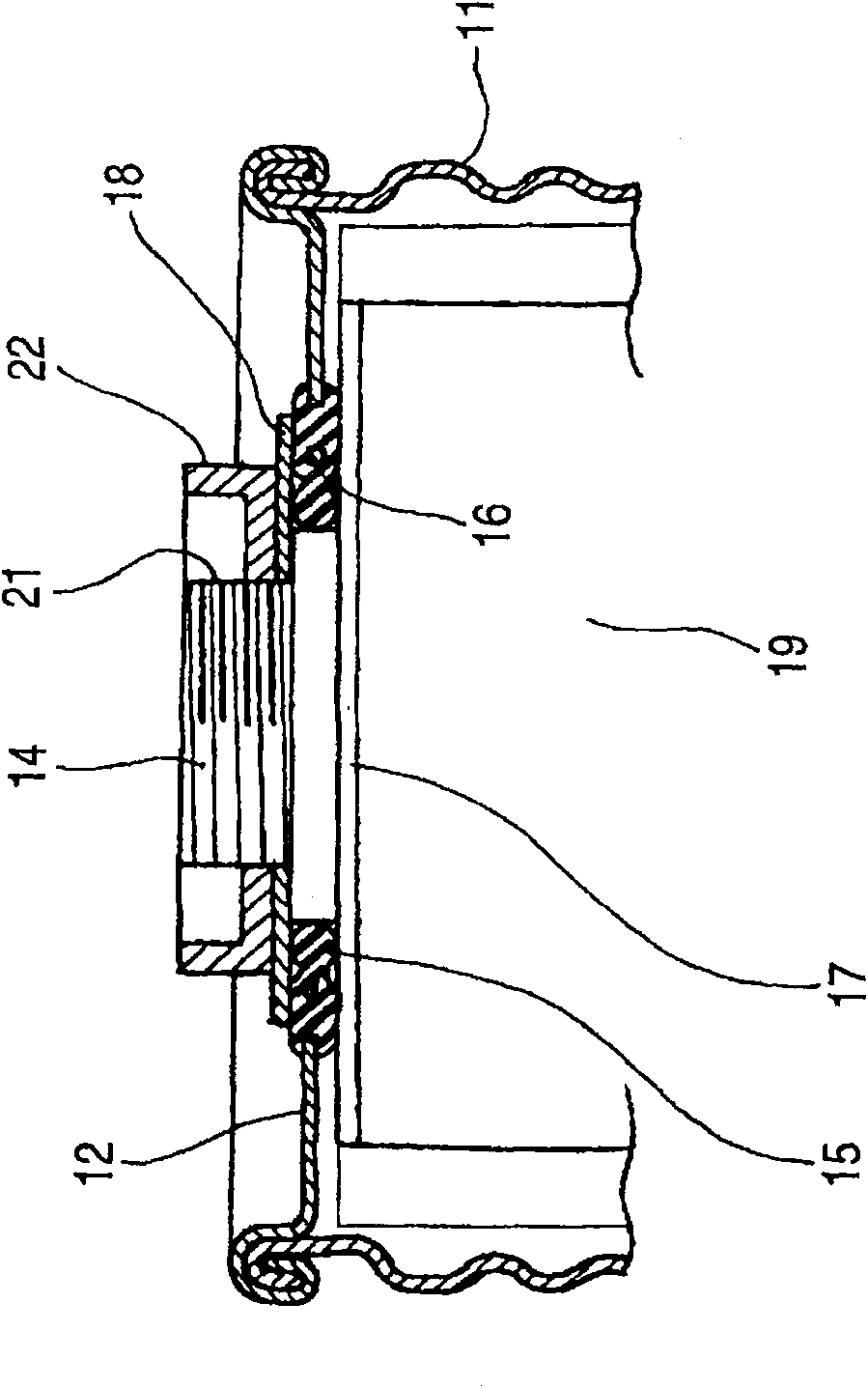 Storage battery and insulator and battery-use container using them