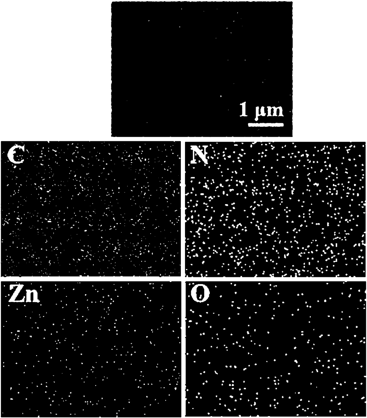 Preparation method and application of nitrogen-doped graphene quantum dot/zinc oxide/carbon nitride composite visible light photocatalyst