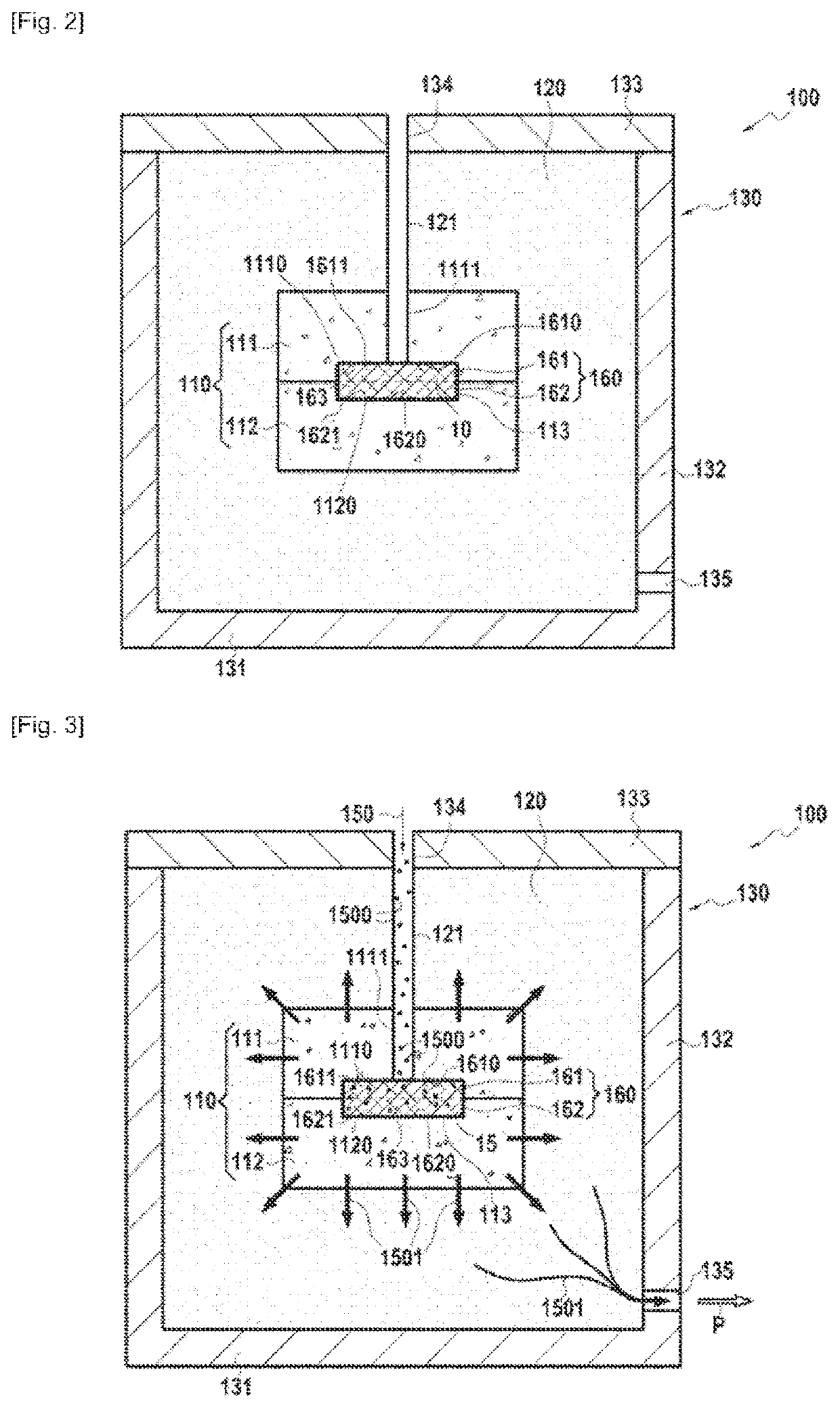 Method for producing a part from composite material by injecting a filled slip into a fibrous texture