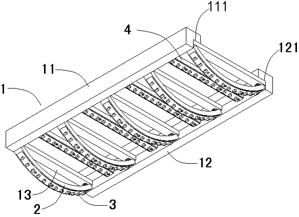 LED (light-emitting diode) illumination lamp for electric bus