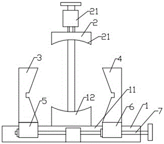 Central symmetry type circular pipe positioning device