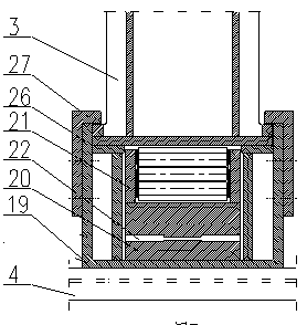 A cantilever beam moving and locking device