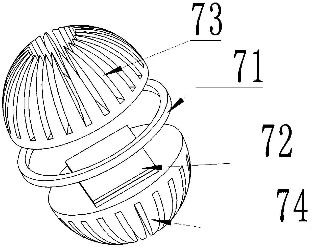 Total heat exchange connecting pipe device