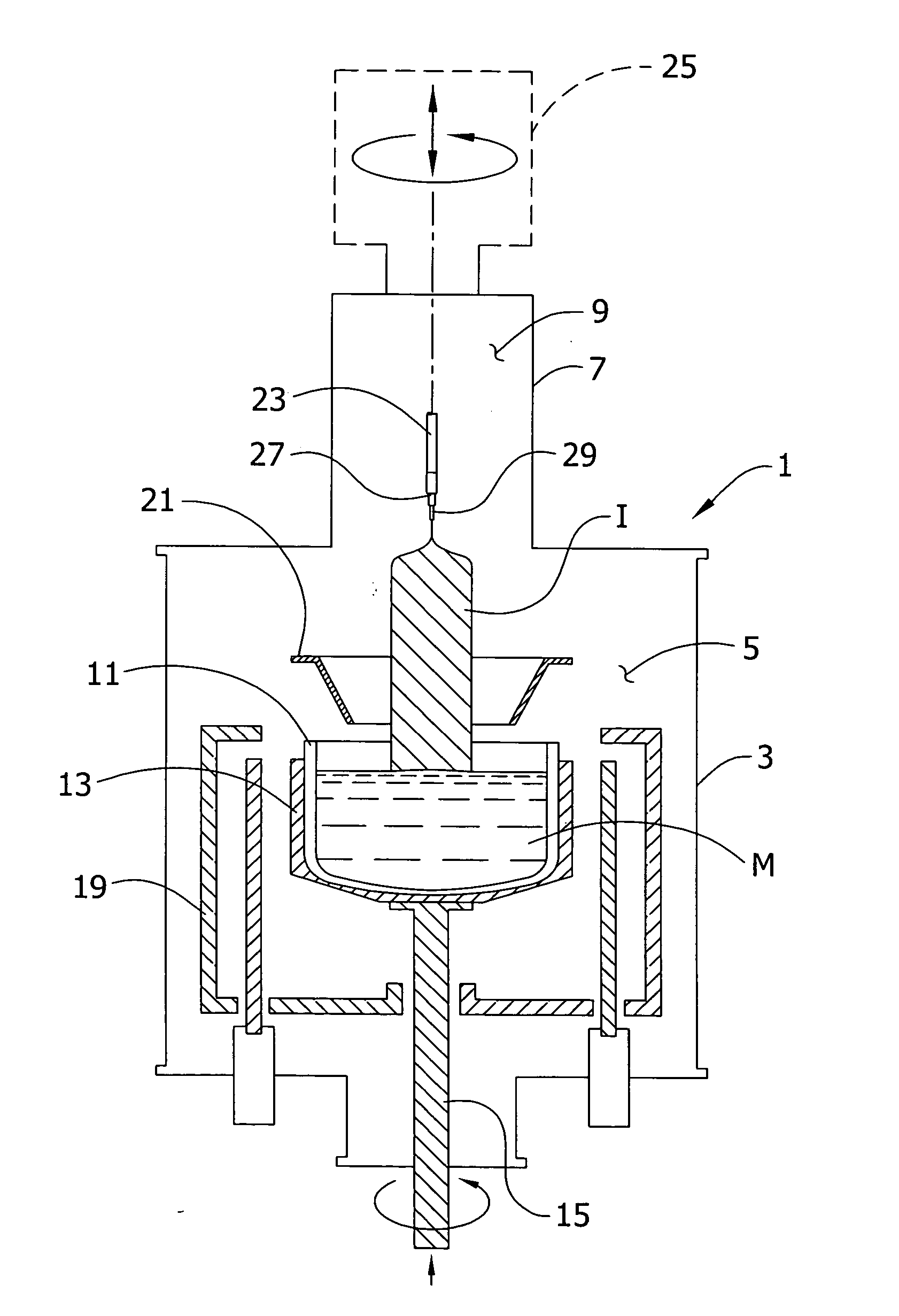 Apparatus for preparation of silicon crystals with reduced metal content