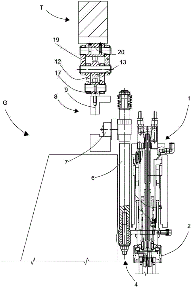 Safety device for punches in a compression moulding apparatus