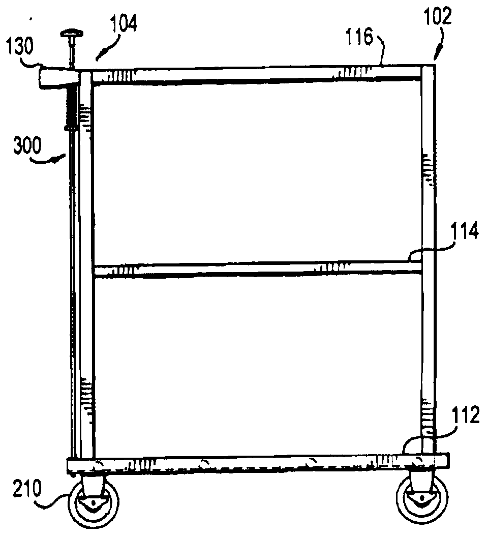 Stationary transfer platform and cleaning device for supply transport device