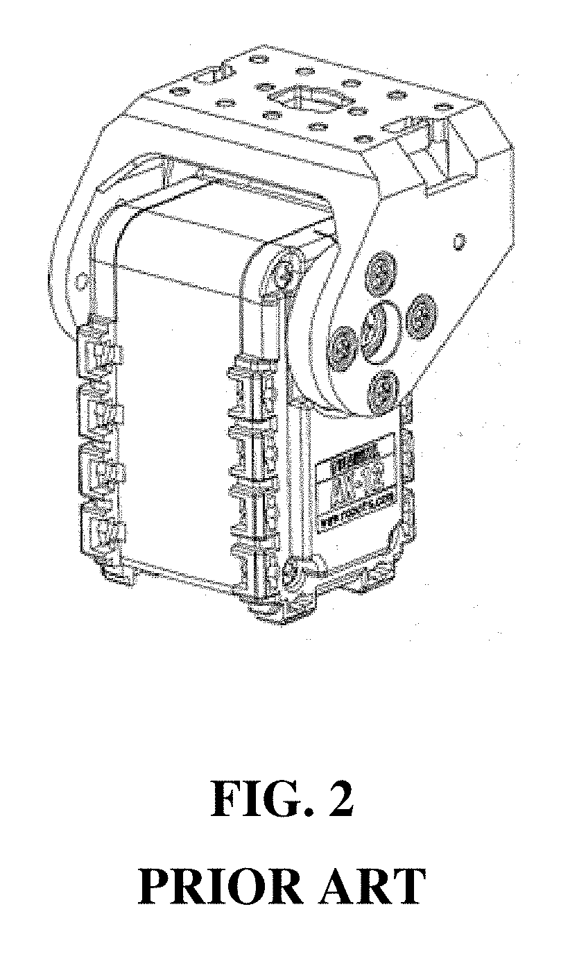 Semi-hollow actuator module