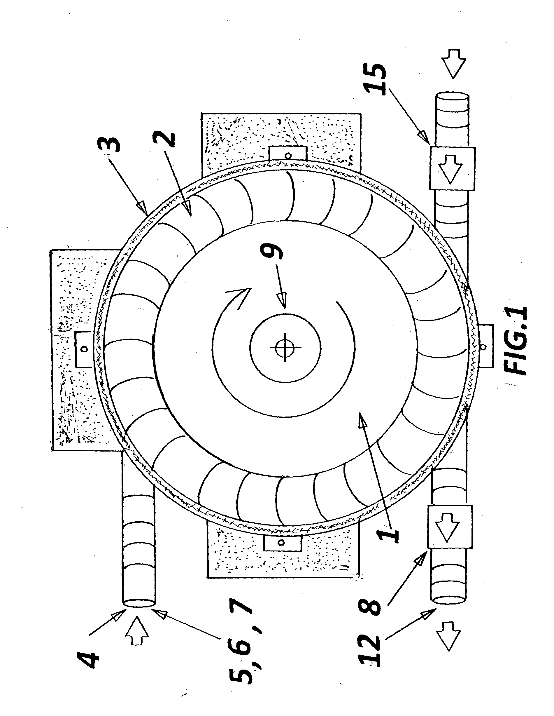 Solar and wind powered blower utilizing a flywheel and turbine