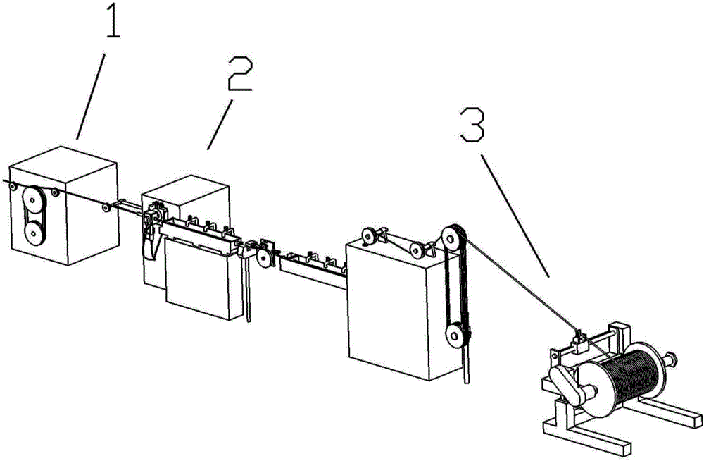 Insulation extruding and winding production line for twisted electric wires