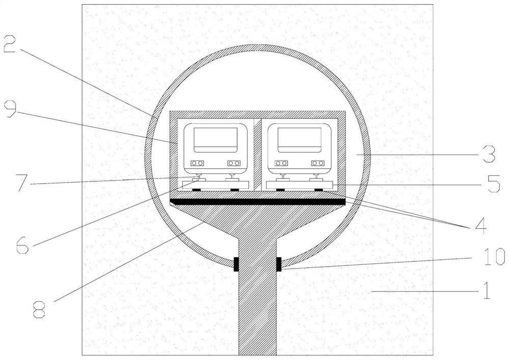 A subway tunnel vibration and noise reduction structure and its construction method