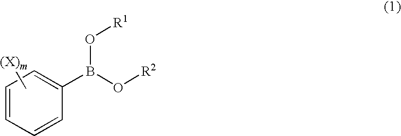 Process for production of 2-(substituted phenyl)-3,3,3-trifluoropropene compound