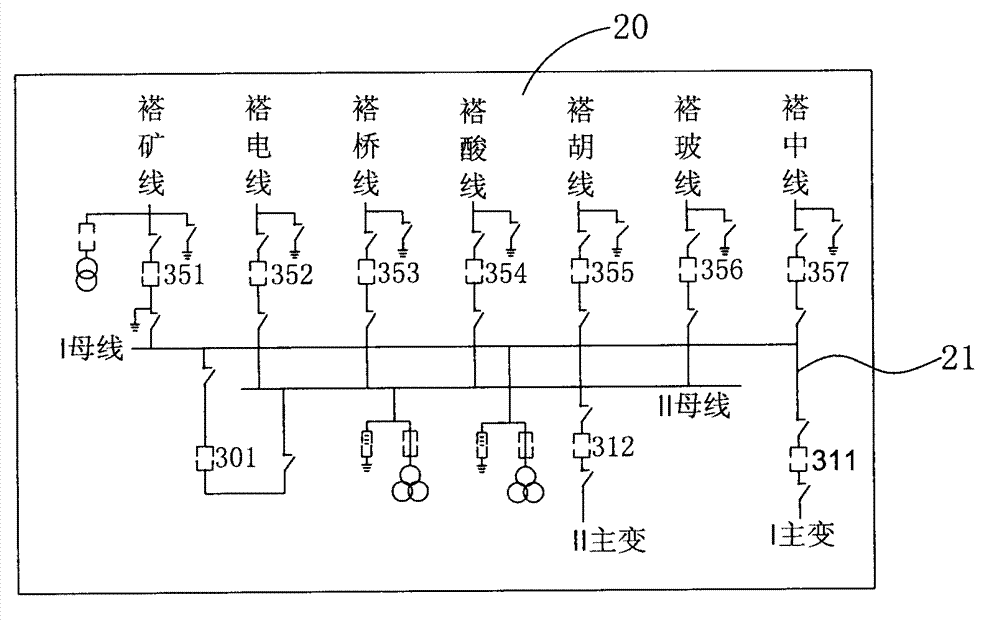 State display method of primary device wiring diagram of electric power system
