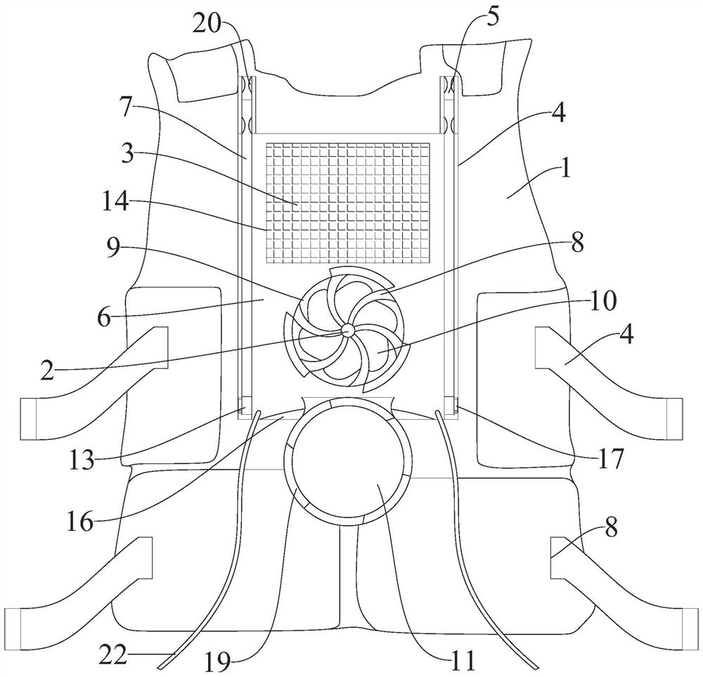 Safety life jacket with rear-mounted folding mechanism