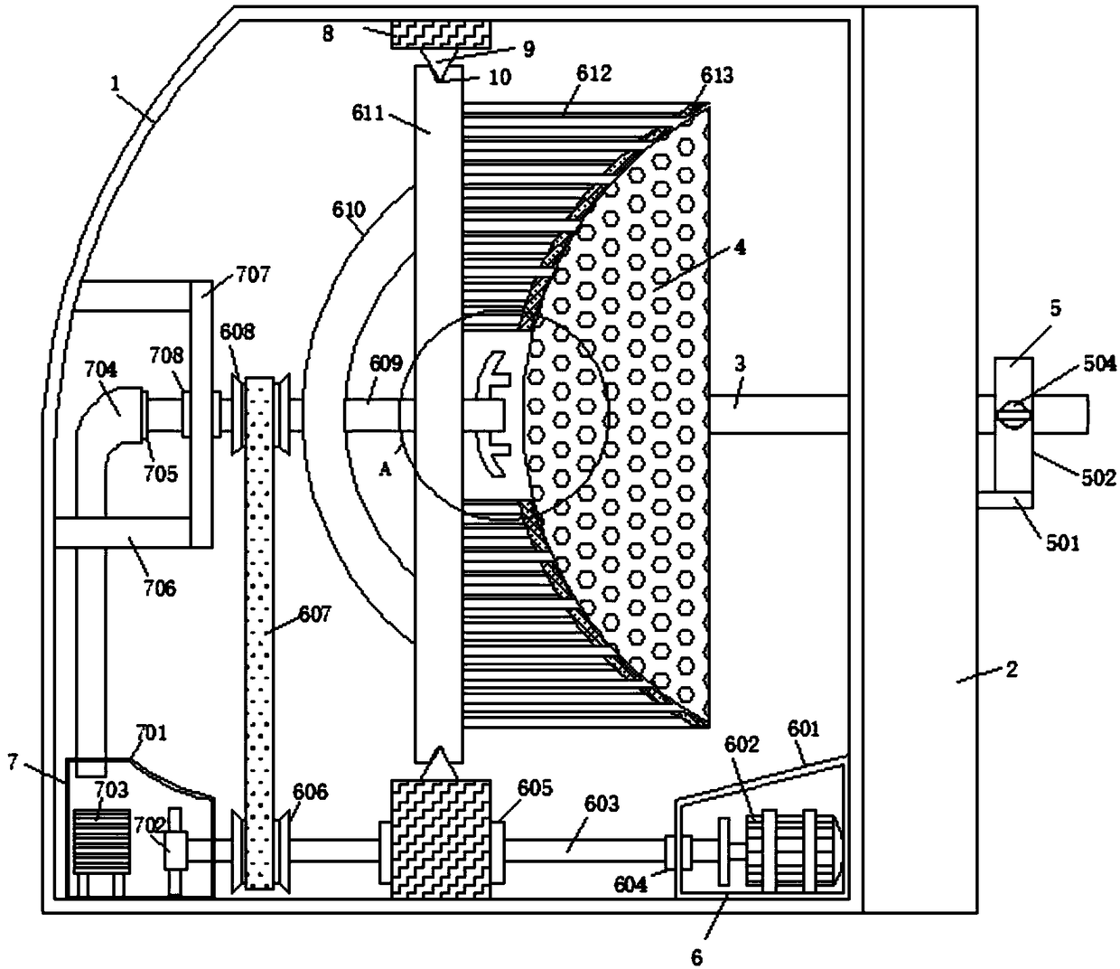 Umbrella surface water evaporation device for shopping malls on basis of ion collision