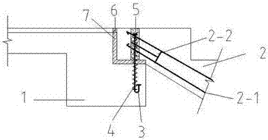 Prefabricated staircase connection method